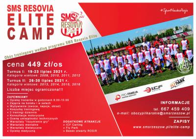 Szkoła Mistrzostwa Sportowego Resovia w Rzeszowie zaprasza do udziału w SMS Resovia Elite Camp