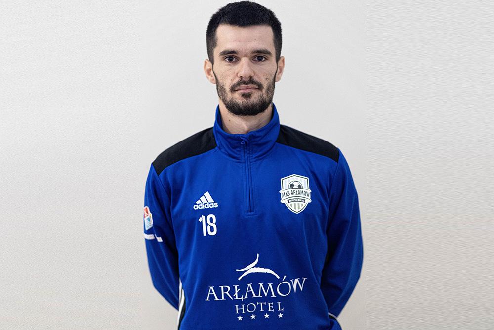Elvin Damirov (na zdjęciu jeszcze w bluzie MKS-u Arłamów) najprawdopodobniej będzie występował w JKS-ie Jarosław (fot. MKS Arłamów)