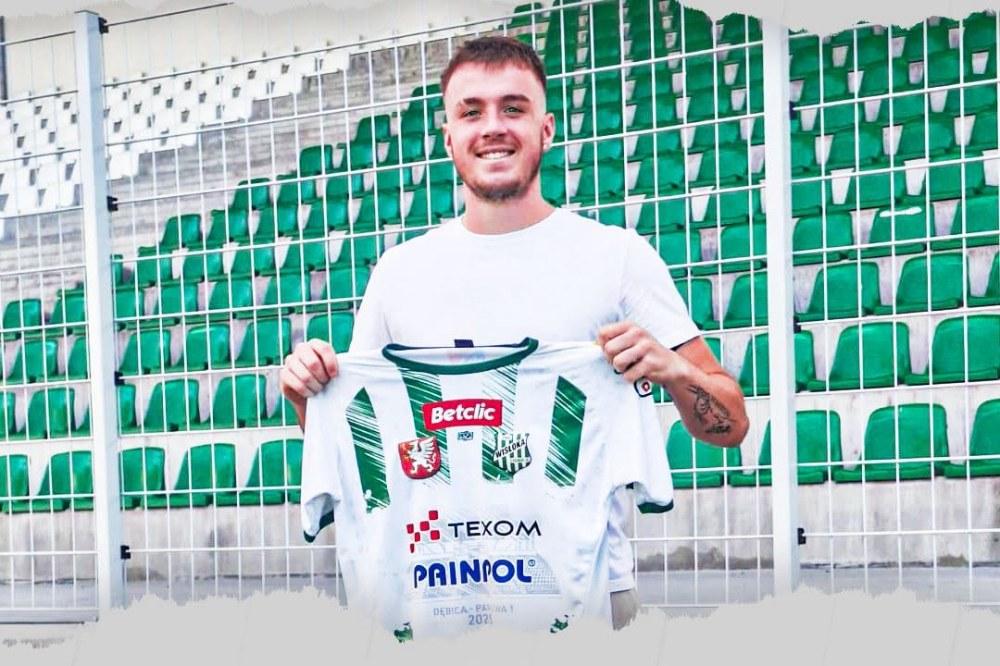 Na zdjęciu Filip Gil, nowy zawodnik Wisłoki Dębica (fot. facebook.com/wisloka1908)