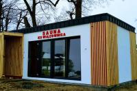 Obok boiska KS-u Wiązownica stanęła sauna dla zawodników! 