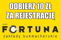 10 zł za darmo w Fortunie. Zarejestruj się i odbierz bonus!