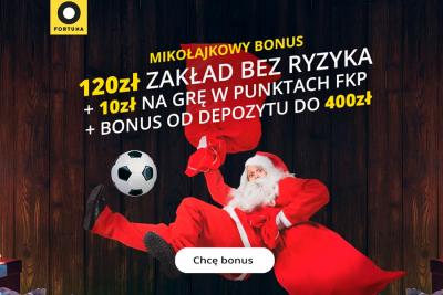 Mikołajkowa promocja od Fortuny. Dużo kasy do zgarnięcia!