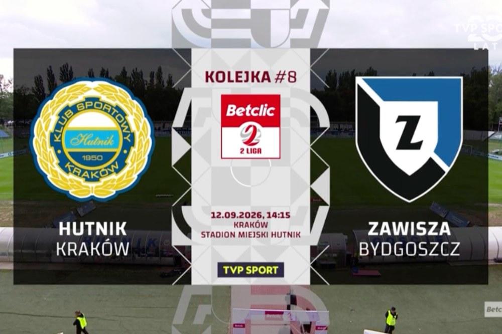 Skrót meczu Hutnik Kraków - Zawisza Bydgoszcz 1-1 (wideo OnNetwork)