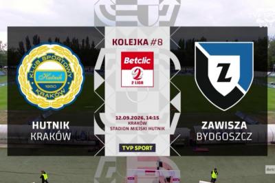 Skrót meczu Hutnik Kraków - Zawisza Bydgoszcz 1-1 (wideo OnNetwork)