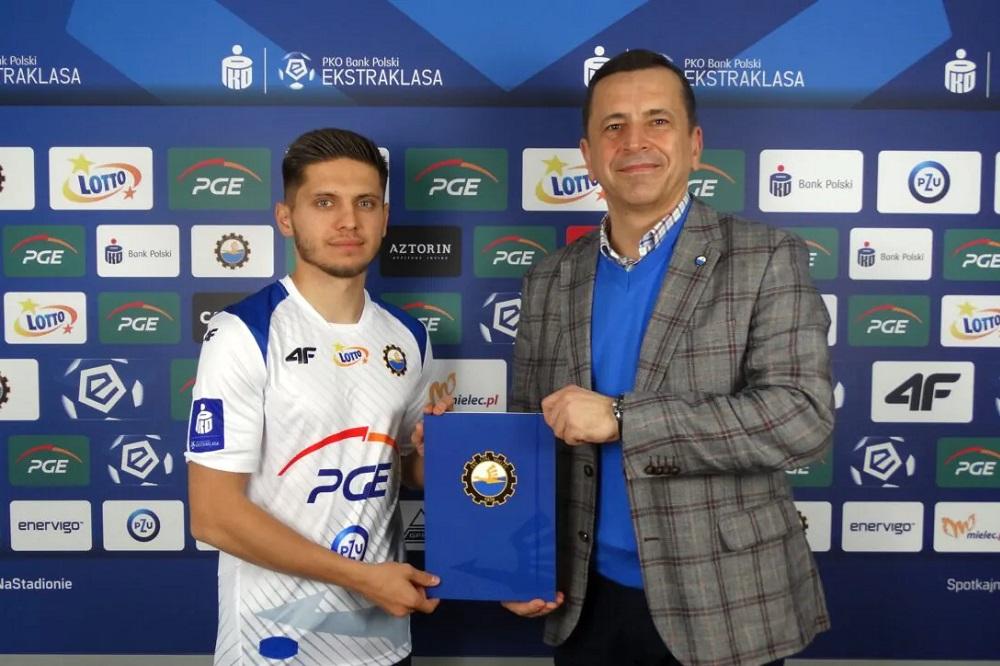 Ion Gheorghe rundę wiosenną spędzi w PGE FKS Stali Mielec! (fot. Stal Mielec)