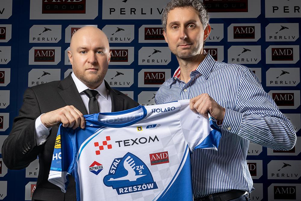 Jacek Trojanowski (z prawej) został nowym dyrektorem sportowym żużlowców Texom Stali Rzeszów (fot. materiały prasowe)