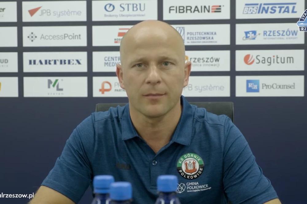 Janusz Niedźwiedź uważa, że jego zespół był blisko zrealizowania celu na mecz ze Stalą Rzeszów. (fot. Stal Rzeszów)