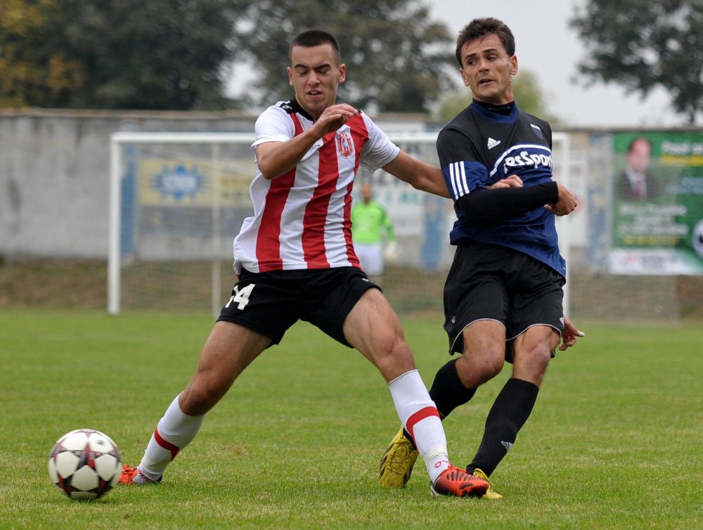 Konrad Domoń (z lewej) zdobył jedną z bramek dla Resovii (fot. archwium)