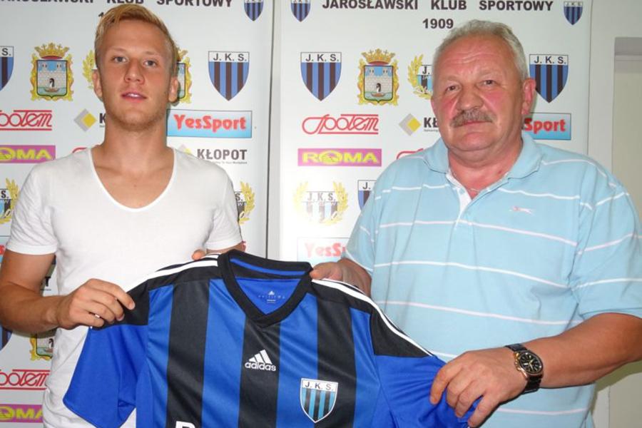 Kamil Kłusek przechodzi z Garbarni Kraków do JKS-u Jarosław (fot. jksjaroslaw.info)