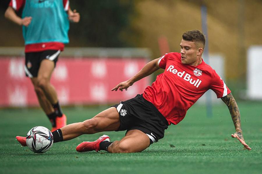 Kamil Piątkowski zadebiutował w barwach Red Bull Salzburg (fot. redbullsalzburg.at)