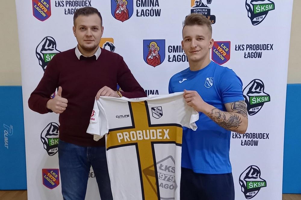 Kamil Orlik będzie grał w ŁKS-ie Probudex Łagów! (fot. ŁKS Łagów)
