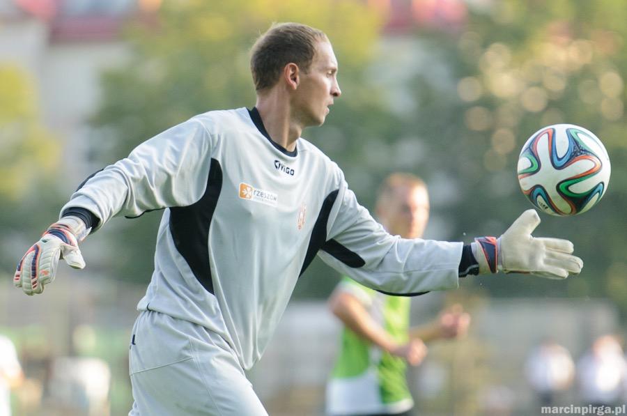 Na zdjęciu Marcin Pietryka, bramkarz Resovii (fot. Marcin Pirga)