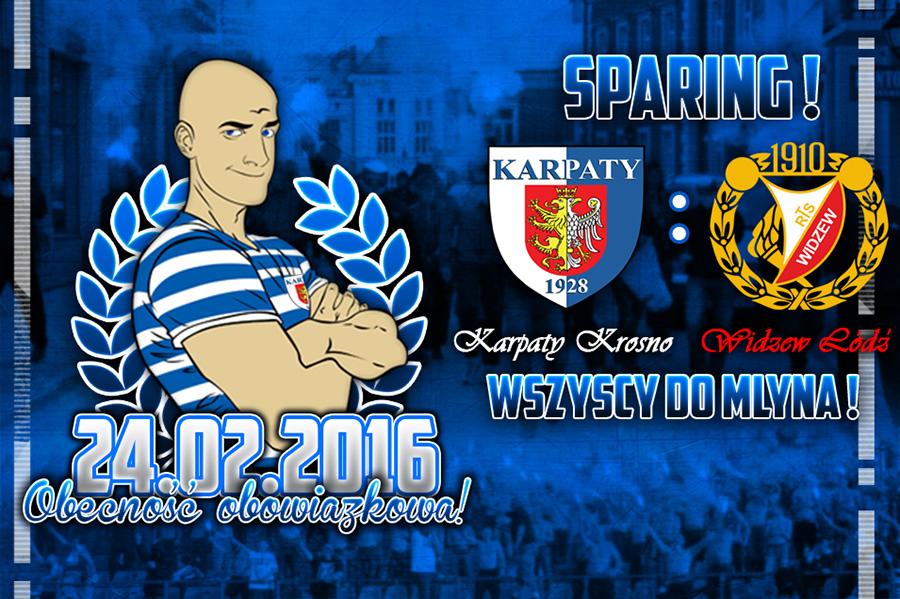 Kibice Karpat Krosno mobilizują się na sparingowe spotkanie z Widzewm Łódź.