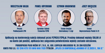 Jasionka centrum wiedzy o piłce – nadchodzi Konferencja Trenerów 2025