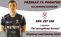 Przekaż 1% podatku na Koronę Rzeszów