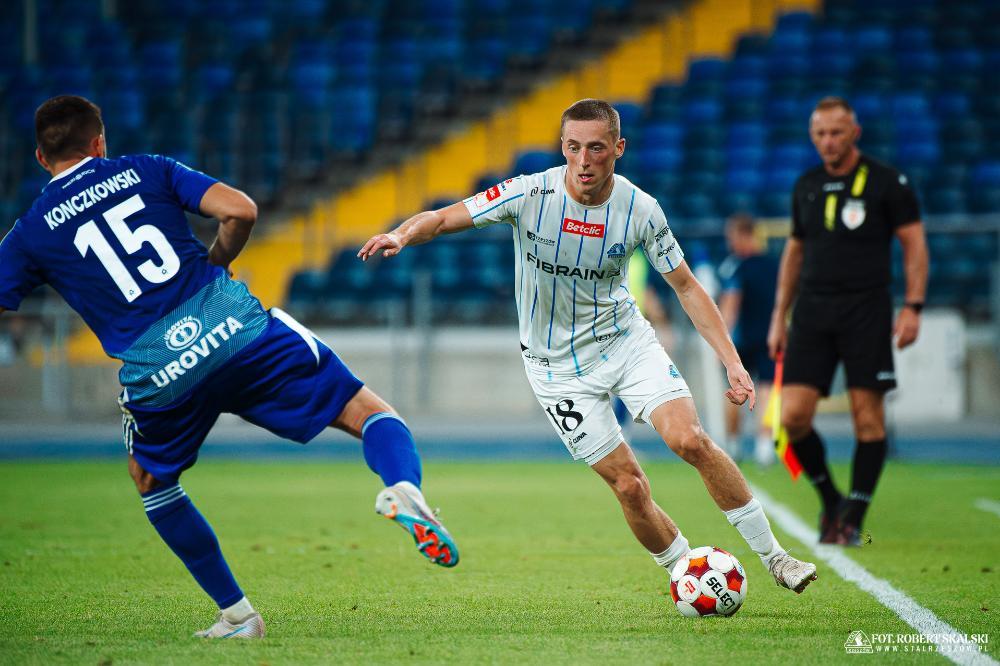 Na zdjęciu Krystian Wachowiak, zawodnik Stali Rzeszów (fot. Robert Skalski / Stal Rzeszów)