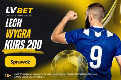 Lech Poznań po kursie 200 w LV BET. Stawiasz 2 PLN i grasz o 400