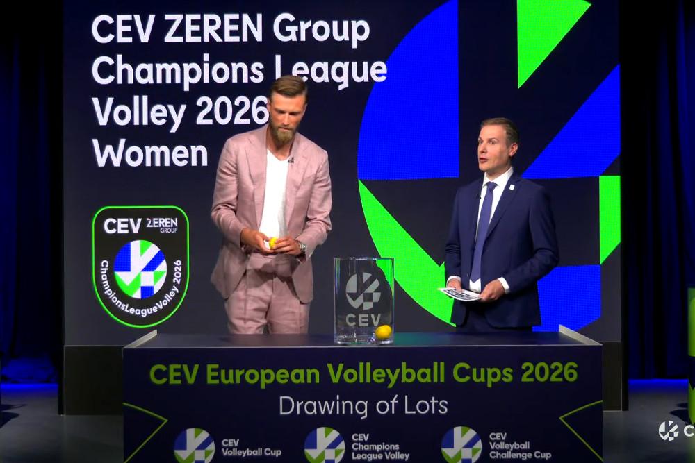 W losowaniu udział wziął Andrzej Wrona, był siatkarz m.in. PGE Projekt Warszawa.