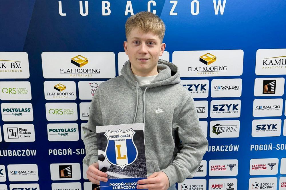 Paweł Herkt piłkarzem Pogoni-Sokoła II Lubaczów (fot. Akademia Pogoni-Sokoła Lubaczów)