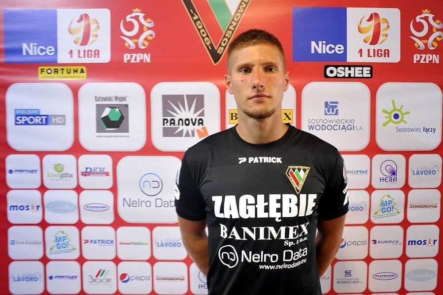 Łukasz Mozler ma za sobą grę w Niemczech. Teraz będzie bronił barw Stali Rzeszów. (fot. Zagłebie Sosnowiec)