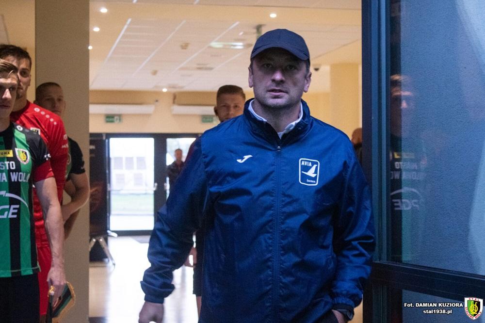 Łukasz Mierzejewski mówi, że Avia Świdnik będzie walczyć o jak najwyższą pozycję w lidze. W klubie nie ma presji na awans. (fot. Damian Kuziora)
