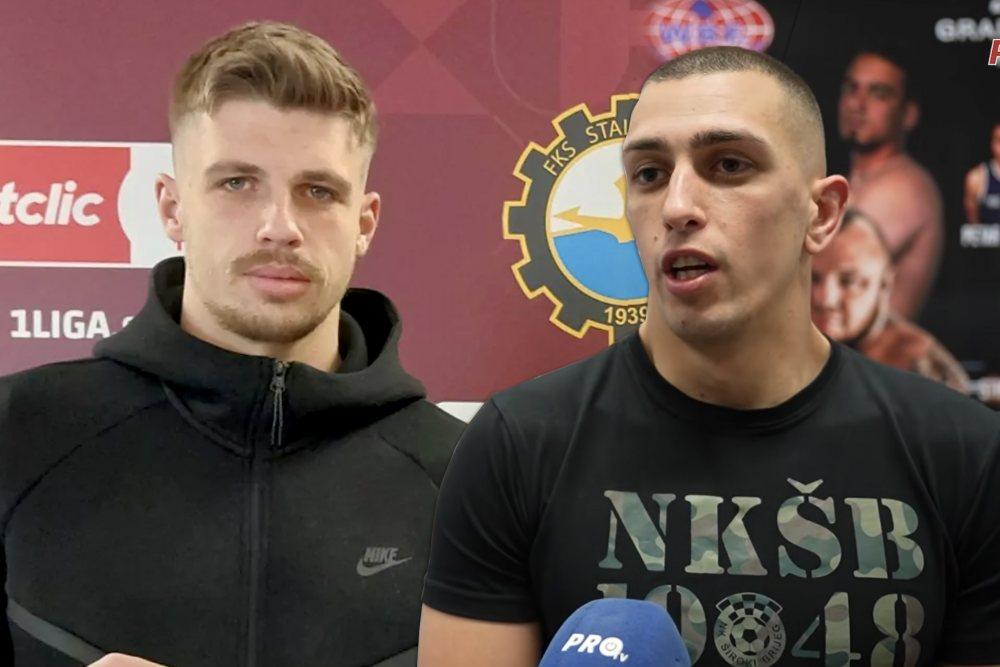 Piłkarz Stali Mielec Daniel Lukić miał wdać się w bójkę z bokserem Vinko Zadro (fot. Stal Mielec / PROTV)