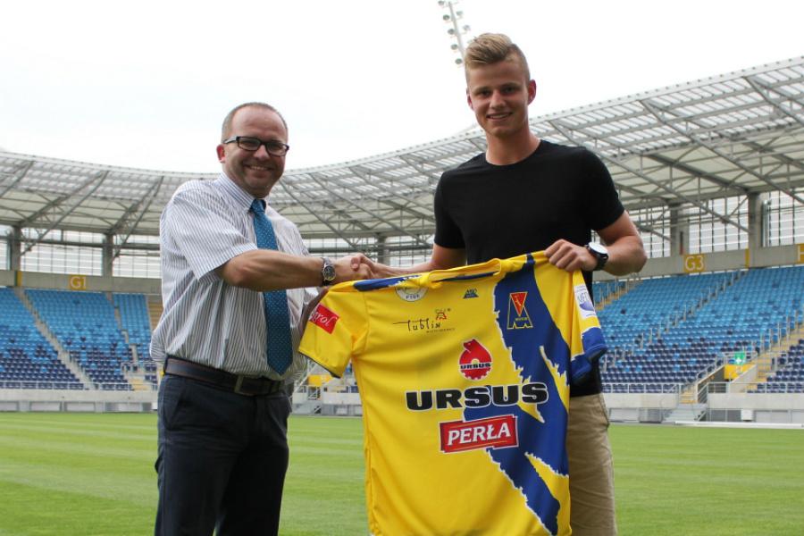 Maciej Wojczuk do Motoru Lublin trafił z Legii Warszawa. Teraz przenosi się do Karpat Krosno (fot. Tomasz Lewtak / motorlublin.eu)