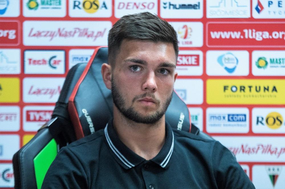 Marcel Stefaniak jest jednym z celów transferowych Stali Stalowa Wola. (fot. GKS Tychy)