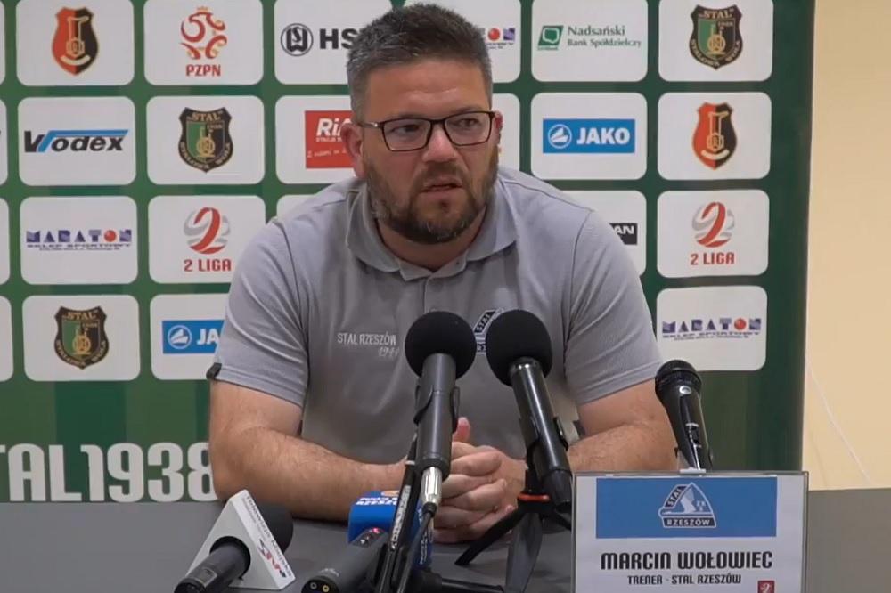Marcin Wołowiec twierdzi, że po tym meczu Stal Rzeszów będzie się piąć w górę tabeli. (fot. Stal Stalowa Wola)