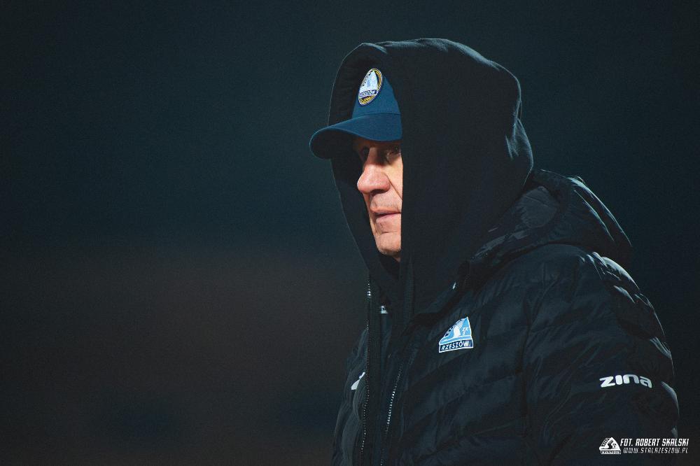Na zdjęciu trener Stali Rzeszów Marek Zub (fot. Robert Skalski / stalrzeszow.pl)