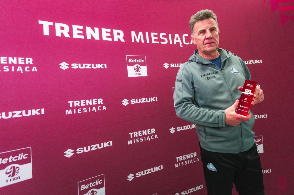Marek Zub, szkoleniowiec Stali Rzeszów, został wybrany najlepszym trenerem listopada i grudnia Betclic 1. Ligi (fot. stalrzeszow.pl)