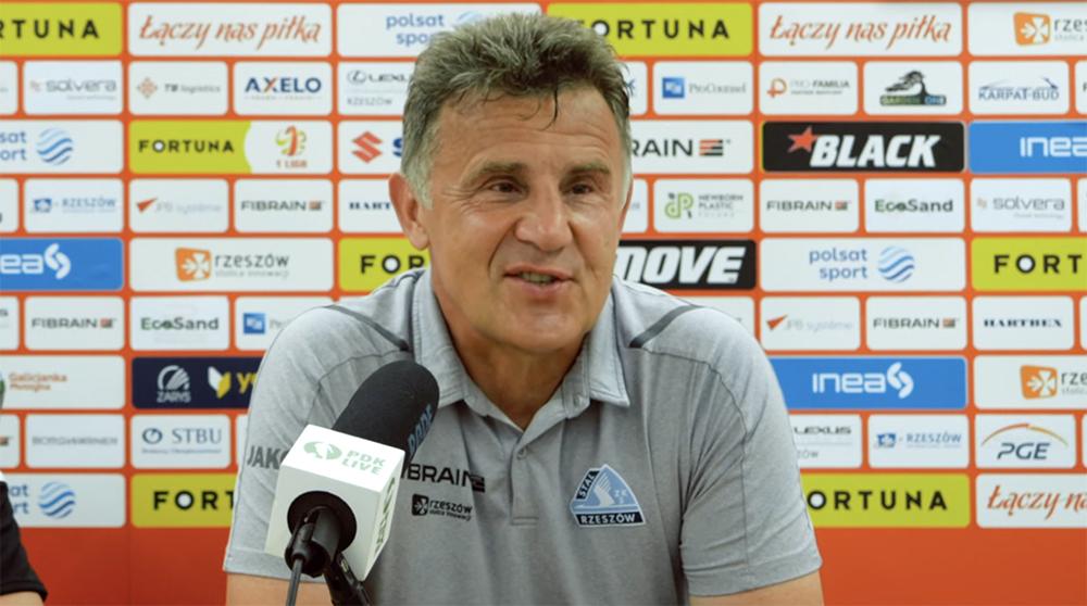 Na zdjęciu Marek Zub, trener Stali Rzeszów.