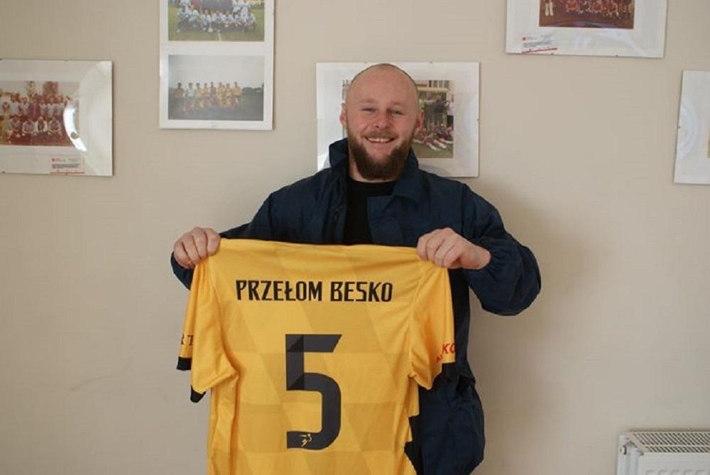 Mateusz Oleniacz wraca do Przełomu Besko z Wisłoka Sieniawa. (fot. Filip Szczudlik)