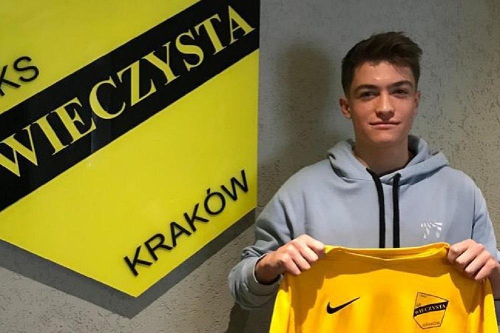 Michał Supel będzie grał w Wieczystej Kraków. (fot. Wieczysta Kraków)