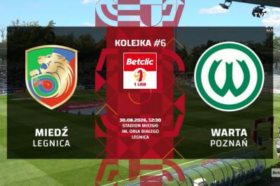 Skrót meczu Miedź Legnica - Warta Poznań 2-1 (wideo OnNetwork)