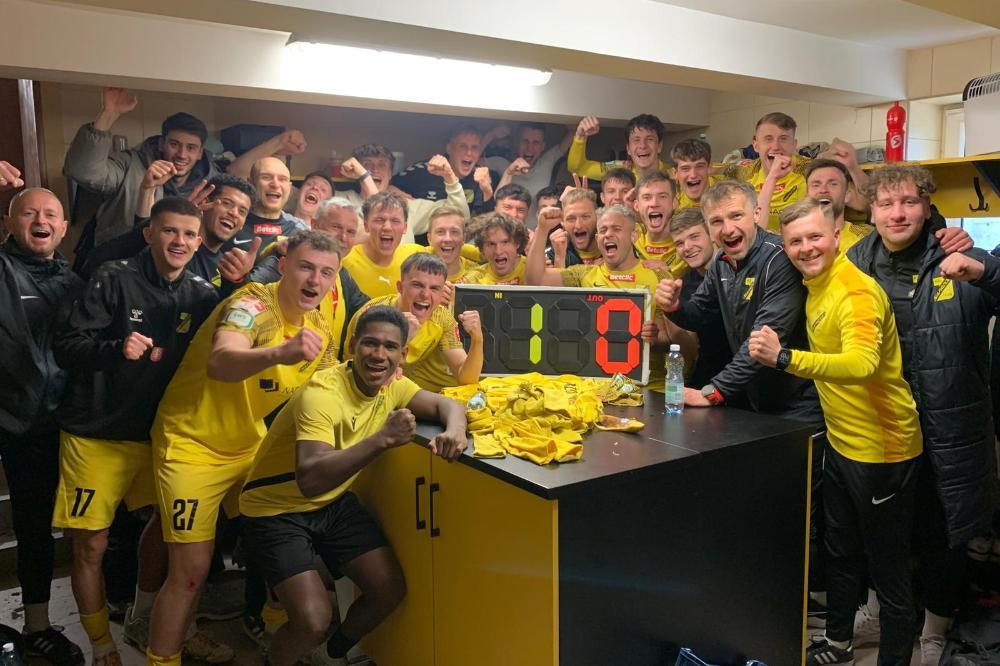 Naprzód Jędrzejów jedną bramką pokonał Pogoń-Sokół Lubaczów (fot. Naprzód Jędrzejów)