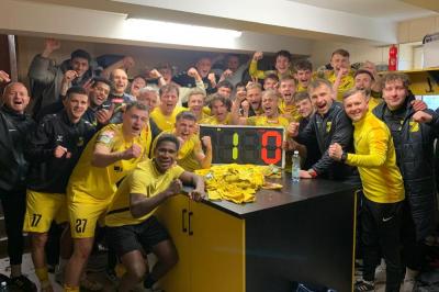 Naprzód Jędrzejów jedną bramką pokonał Pogoń-Sokół Lubaczów (fot. Naprzód Jędrzejów)