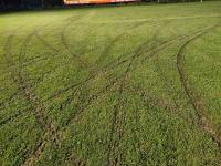 Akt wandalizmu na stadionie Aramiksu Niebylec