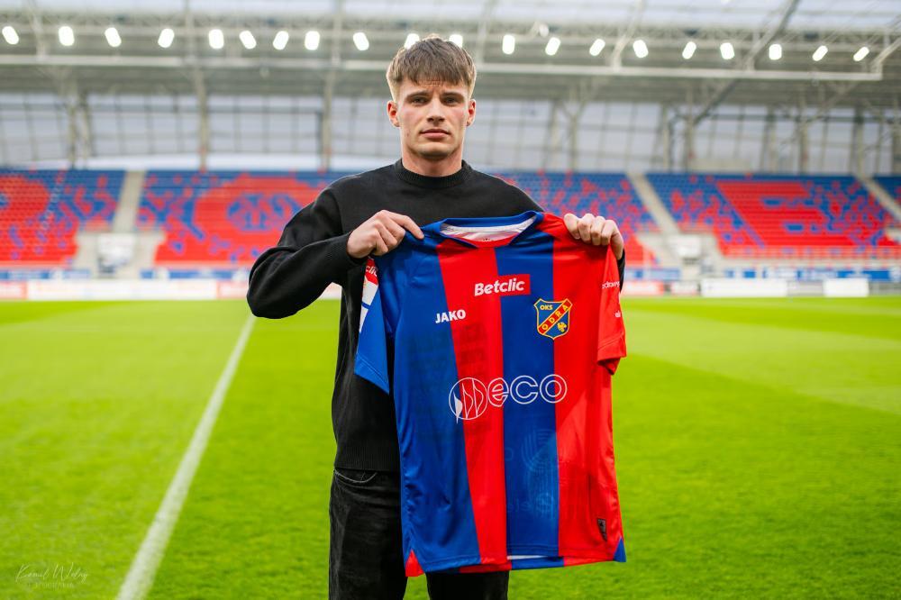 Krystian Palacz oficjalnie w Odrze Opole (fot. Odra Opole)