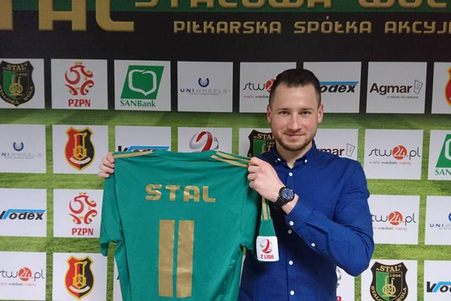 Patryk Stefański w Stali Stalowa Wola będzie występował z numerem 11 na koszulce (fot. Stal Stalowa Wola)