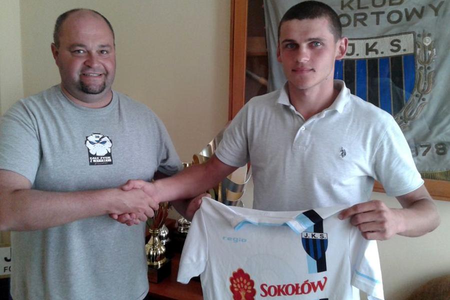 Paweł Hass i wiceprezes JKS-u Jarosław Maciej Głowa (Fot. jksjaroslaw.info) 