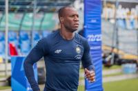 Leandro z czerwoną kartką po meczu z Ruchem. 