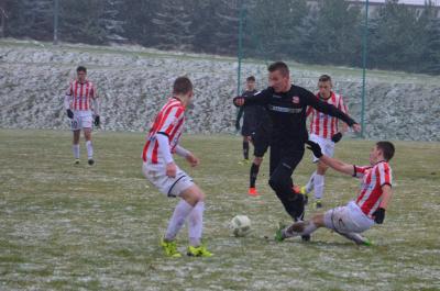 Resoviacy - na czarno walczyli z Cracovią o każdy metr boiska (fot. facebook.com/ Razem w CLJ).