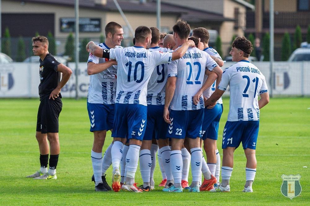 Pogoń-Sokół Lubaczów pokonała Piast Tuczempy w Okręgowym Pucharze Polski (fot. Pogoń-Sokół Lubaczów)