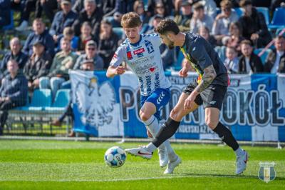 Pogoń-Sokół Lubaczów w biało-niebieskich strojach (fot. facebook.com/pogonsokol / archiwum)