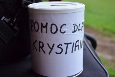 Na meczu Skołoszów - Pilzno zbierano pieniądze na pomoc dla Krystiana