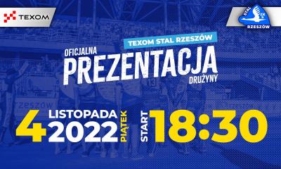 TRANSMISJA NA ŻYWO: Prezentacja Texom Stali Rzeszów na sezon 2023! [WIDEO]