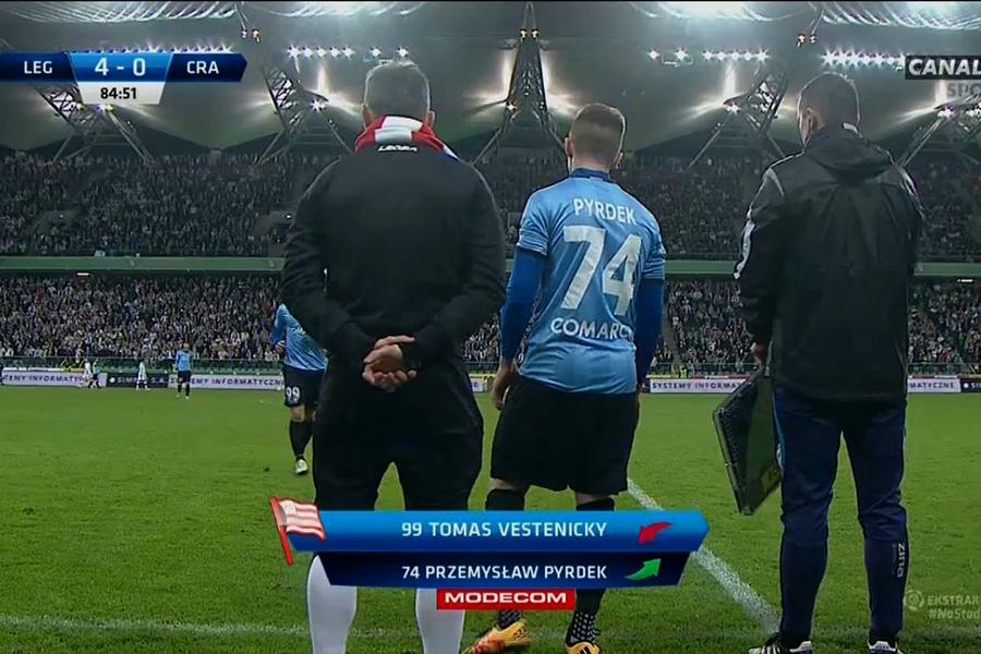Przemysław Pyrdek po raz pierwszy wybiegł wczoraj na boiska Ekstraklasy w barwach Cracovii.