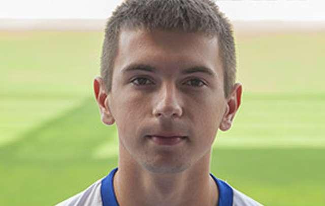 Na zdjęciu Przemysław Kudła (fot. stalrzeszow1995.futbolowo.pl)