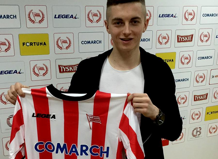 Przemysław Pyrdek jest zawodnikiem Cracovii (fot. cracovia.krakow.pl)